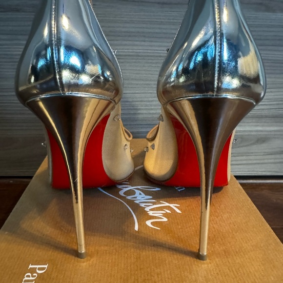 Christian Louboutin Degra 2019 100 Rete/Nappa/SP Pumps-41 - Picture 8 of 15